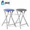 LS-9008A Hot Sale Top Quality Steel Pipe Cheap PU Folding Stool Leather Event Chair Wholesale Metal Folding Chair