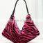 Japan Korean design real lamb fur ladies clutch bag for dinner black color handbag