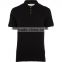 Black Plain polo t shirts men for printing