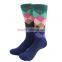 Wholesale diamond combed cotton mens socks
