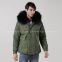 Black women winter Mrs fur wholesale short  parka jacket professional manufacturer