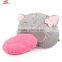 Plush Cat Shape Cave House Bed With Pad For Kitty Dog Pet Puppy