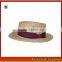 YX1500101Unisex Boater Straw Hat and High Quality Straw Hat