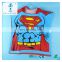 BSCI towel factory 100% cotton Superman cartoon printed hooded poncho beach towel for Kids