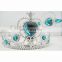4piece set elsa European princess crown for girls