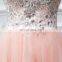 Gorgeous Crystals Beaded Tulle Homecoming Dresses 2016 Hot Sale Sweetheart Backless Tea Length Prom Dresses Formal Party Gowns