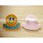 double layers acrylic badge logo printing in middle