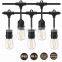 Outdoor S14 String Lights, Vintage Backyard Patio Lights Globe Wedding Light String, Umbrella String Lights