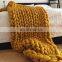 Bulky Knitted Weighted Blanket Hand Made Custom