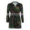 5XL Plus Size Women Long Jackets Camouflage Printed Coats Long Sleeve Turn Down Collar Button Outwear Autumn Casual Streetwear