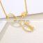 Female Stainless Steel Jewelry Custom Name Necklace Women Clavicular chain 3colors boutique necklaces