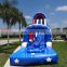 America Flag Inflable Slip and Slides Commercial Tall Inflatable Slip Water Slide With Pool