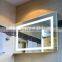 Hot sale waterproof big rectangle led light full length wall mirror