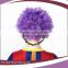 cheap purple short curly synthetic afro clown wigs
