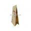 Kraft Paper Bag Brown Flat Bottom Bag With Zip Lock And Window for Tea