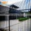 Anti-Theft Bending Top Powder Coated Steel Fence,Used High Quality Steel Fence Metal Fencing Panels