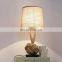 American Retro Cloth Art Hemp Rope Table Lamp Chinese Style Study Room Decoration LED Table Lights