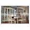 Home elegant table solid wood base Marble  dinning tables glass table sets