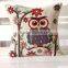 chiese embroidered plain square cushion cover pillow cover for christmas