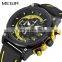 Megir 2051 Luxury Brand Silicone Strap Quartz Men Sport Watch High Quality Big Dials Megir Military Brand Quartz Watch