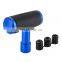 Automobile Universal Blue Gear Shift Knob Head Aluminum Original Automatic Gear Shift Head Leather