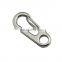 Wholesale Stainless Steel 304/316 Carabiner Quick Released Eye Split Keychain Snap Clip Hook 35MM Dog Leashes Bag Carabiner