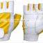 Custom logo Weight Lifting Gym Cycling Body Building Exercise Fitness Gloves with Leather Padded Weightlifting gloves