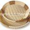 Supermarket round fruit and vegetable food grade plastic rattan basket display bread basket storage basket