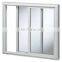 powder coating aluminum triple track inside grill glass sliding window with mosquito net