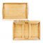 Waterproof Foldable Bamboo Breakfast Food Dinner Serving Bed Table Tray