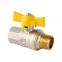 3/4 Inch Nickel Plated Male X Female For Gas pipeline  Brass Ball Valve