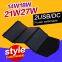 27 watt folding portable solar charger pack bag for mobile phone tablet camera