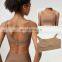 Wholesale Hot Ribbed Patchwork Square Neck Fixed Padded One Piece Adjustable Yoga Bra Top Women Gym Sports Fitness Wear