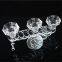 European Crystal Candlestick Holder 3 Heads Candle Holder Wedding Hotel Supplies Crystal Glass Candle Holder