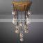 Modern Luxury New Pearl Linear Hanging Crystal Chandelier for Home Hotel Bar Ceiling Suspension Lighting