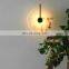 Decoration Round Luxury Alabaster Wall Light Living Room Bedroom Indoor Modern Led Wall Lamp