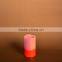 Real wax 3AAA battery romantic stratified color flameless LED candle