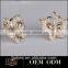 Newest design Fashion round cz silicone earring