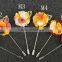 Fashion Lapel Fabric Flower Handmade Boutonniere Brooches Pin Stick Mens Accessories