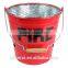 Japan fire bucket steel water bucket