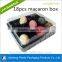 plastic clear box macaron packaging