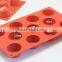 2016 Hot Sale Food Grade FDA and LFGB 11 Hole Muffin Cups Silicone Cake Mold
