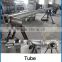Stainless steel tube flexible spiral screw conveyor with hopper