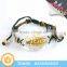 Latest Popular Design Amber Charm Leather Bracelet for Wholesale
