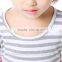 2016 baby girl cotton clothes 2pc set children's boutique clothing gray-white stripe baby girl back to school clothing