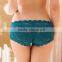 Best selling basic daisy lace women cotton breif underwear