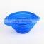 silicone collapsible colanders foldable silicone food strainer or steamer