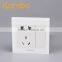 icombo 1gang white switch plate +5pin wall outlet power sockets