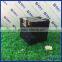 Yageli sqaure black acrylic donation box with lock wholesale