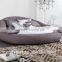 Purple fabric round bed circle bed